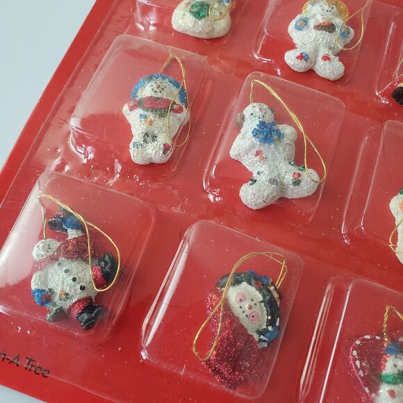 Vintage New Old Stock Mini Christmas Tree Ornaments CVS Merry Brite Best Value - Picture 13 of 13